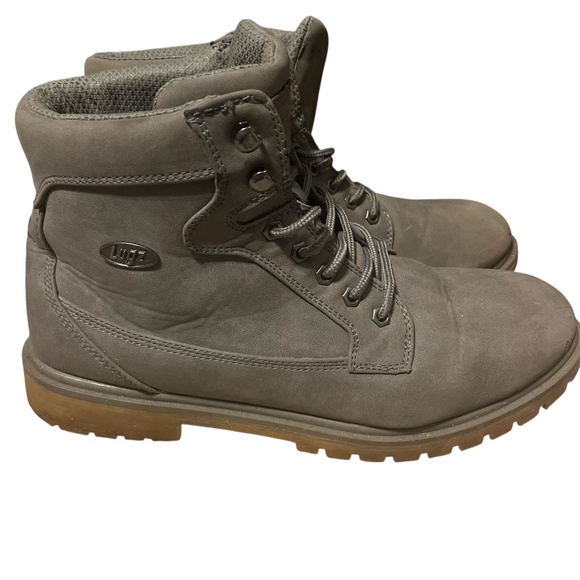 Lugz Men\'s Boots Size 12 Gray Suede Slip resistant